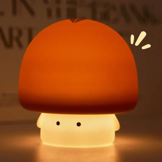 ✨ Mushroom Night Silicone Lamp | Rechargeable LED Night Light with Touch Sensor | Cute Decorative Mushroom Figurine ✨