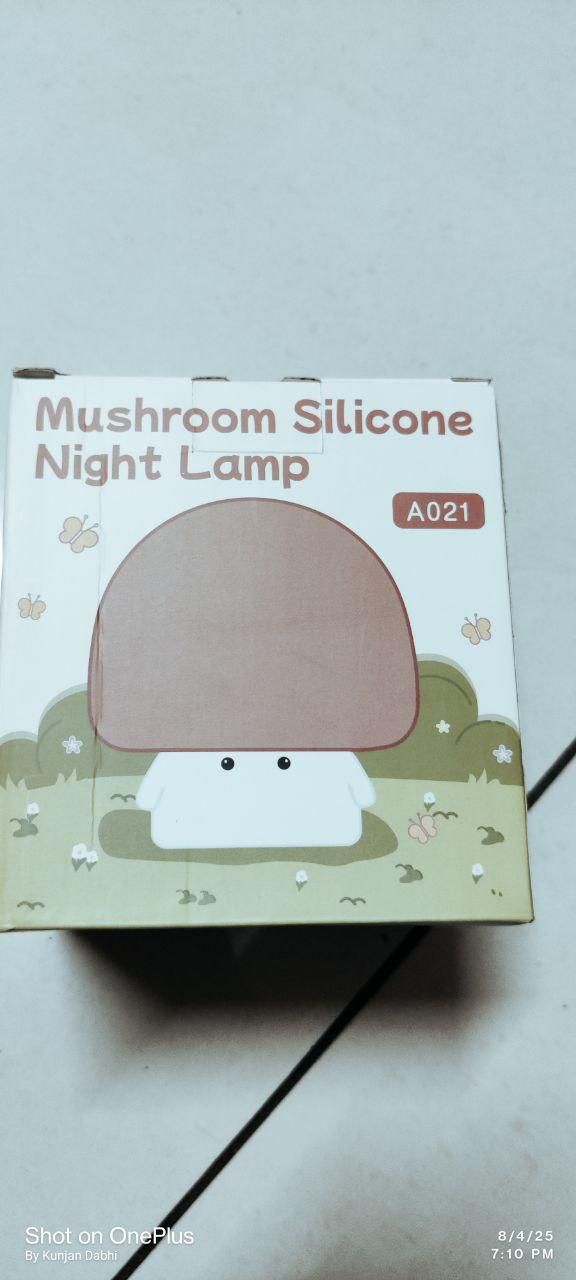 ✨ Mushroom Night Silicone Lamp | Rechargeable LED Night Light with Touch Sensor | Cute Decorative Mushroom Figurine ✨
