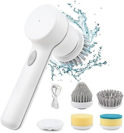 Elvy Kart SwiftScrub™ Pro – 5-in-1 Electric Multi-Cleaning Brush