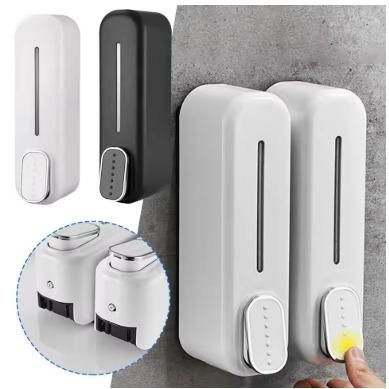 ✨ Wall-Mounted Press Soap Dispenser | Manual Liquid Soap & Shampoo Dispenser for Bathroom & Kitchen ✨