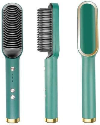 ✨ 3 in 1 Hair Straightener Brush & Comb | Beard Straightener, Anion Massager & Styling Tool ✨