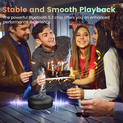 🎶🚿 Mini LED Bluetooth Shower Speaker | Waterproof | Wireless | Suction Cup | Party Lights ✨