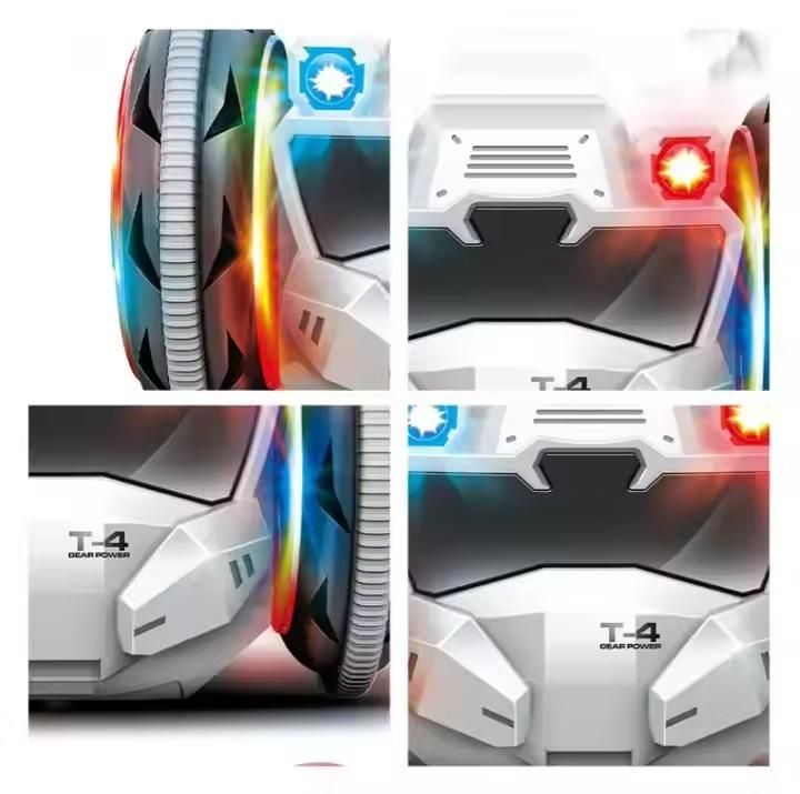 RoboMaxCar 360° Rotation Balance Toy Car for Kids | LED Lights, Music & Fun Stunts