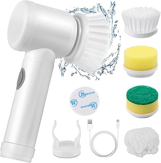 Elvy Kart SwiftScrub™ Pro – 5-in-1 Electric Multi-Cleaning Brush