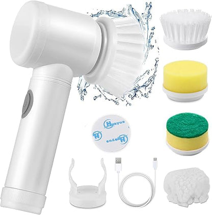 Elvy Kart SwiftScrub™ Pro – 5-in-1 Electric Multi-Cleaning Brush