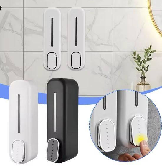 ✨ Wall-Mounted Press Soap Dispenser | Manual Liquid Soap & Shampoo Dispenser for Bathroom & Kitchen ✨