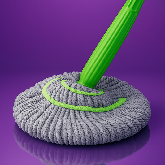 ✨ Self-Twisting Water Rotating Mop | 360° Spin Microfiber Floor Cleaning Mop with Steel Handle ✨