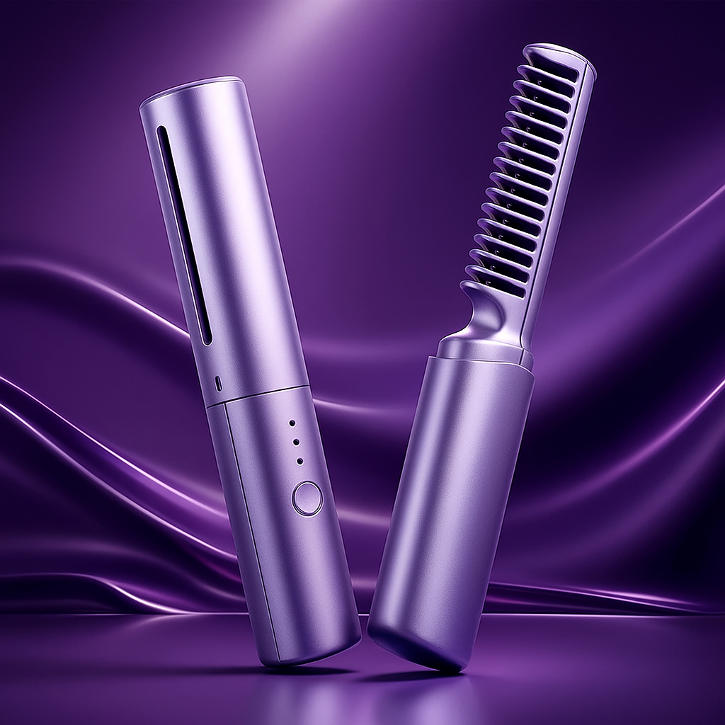 💫 Wireless Hot Comb Pro – Pocket Styling, Salon Results 💖
