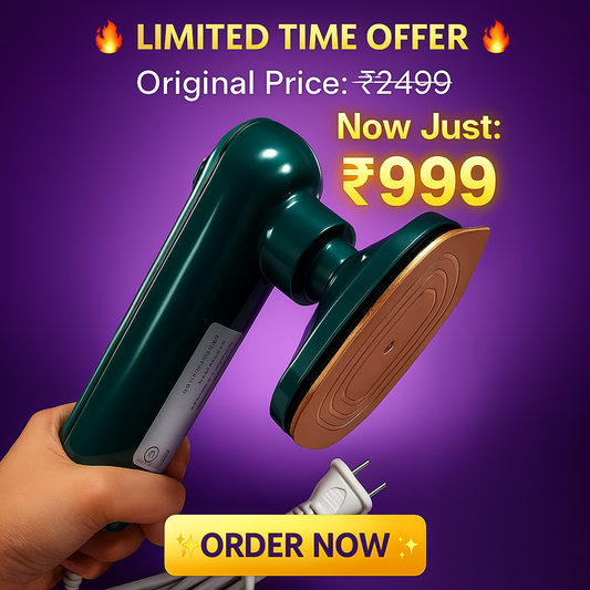 🌿 Micro Steam Iron ✨ Handheld Garment Steamer