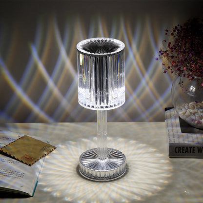 ✨ Premium RGB 16-Color Crystal Acrylic Table Lamp with Remote | Elegant Diamond-Cut Design ✨