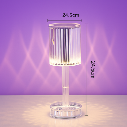 ✨ Premium RGB 16-Color Crystal Acrylic Table Lamp with Remote | Elegant Diamond-Cut Design ✨