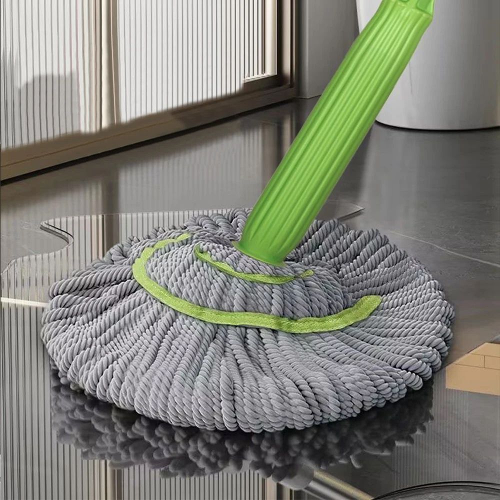 ✨ Self-Twisting Water Rotating Mop | 360° Spin Microfiber Floor Cleaning Mop with Steel Handle ✨