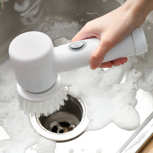 Elvy Kart SwiftScrub™ Pro – 5-in-1 Electric Multi-Cleaning Brush